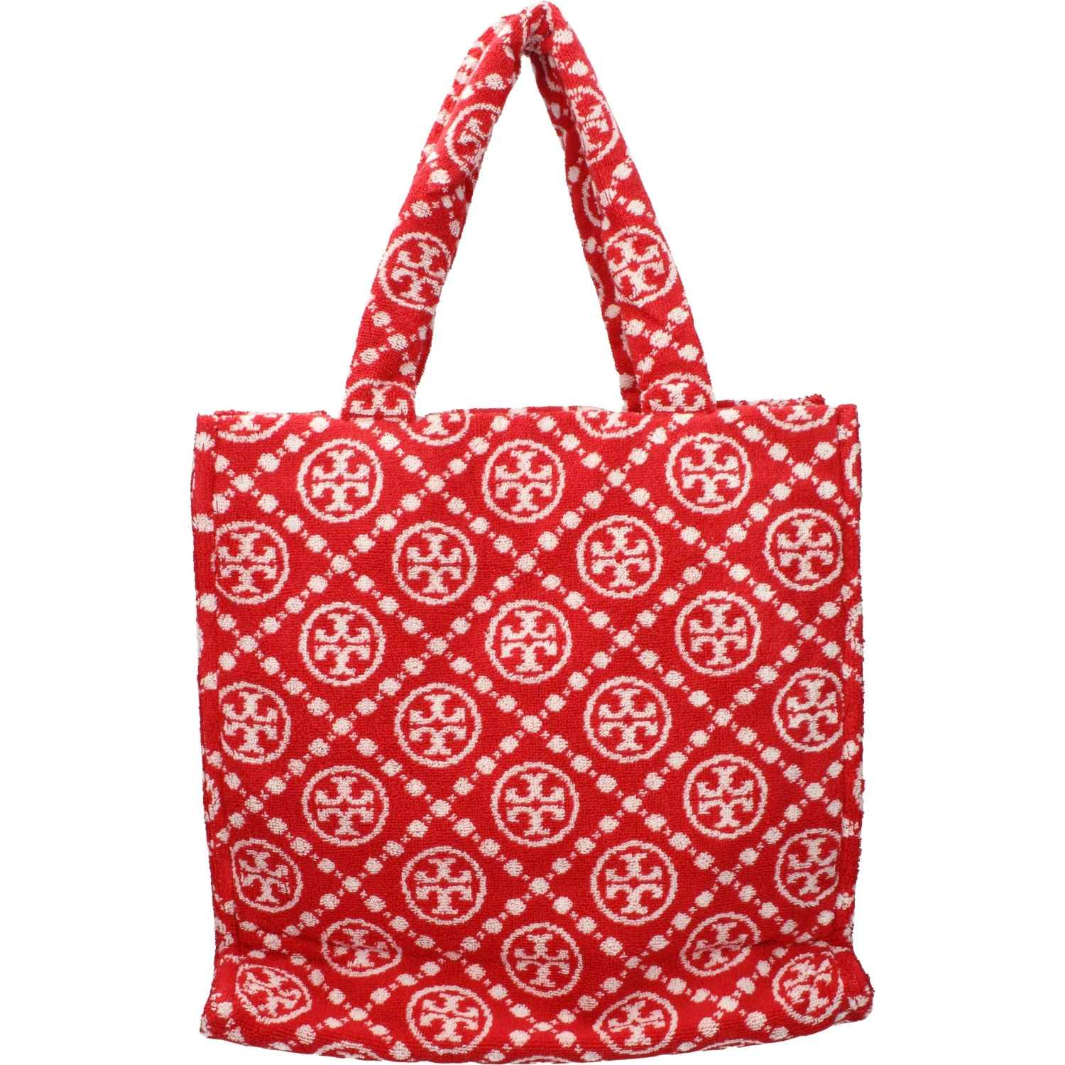 Red Cotton-Like Shoulder Bag
