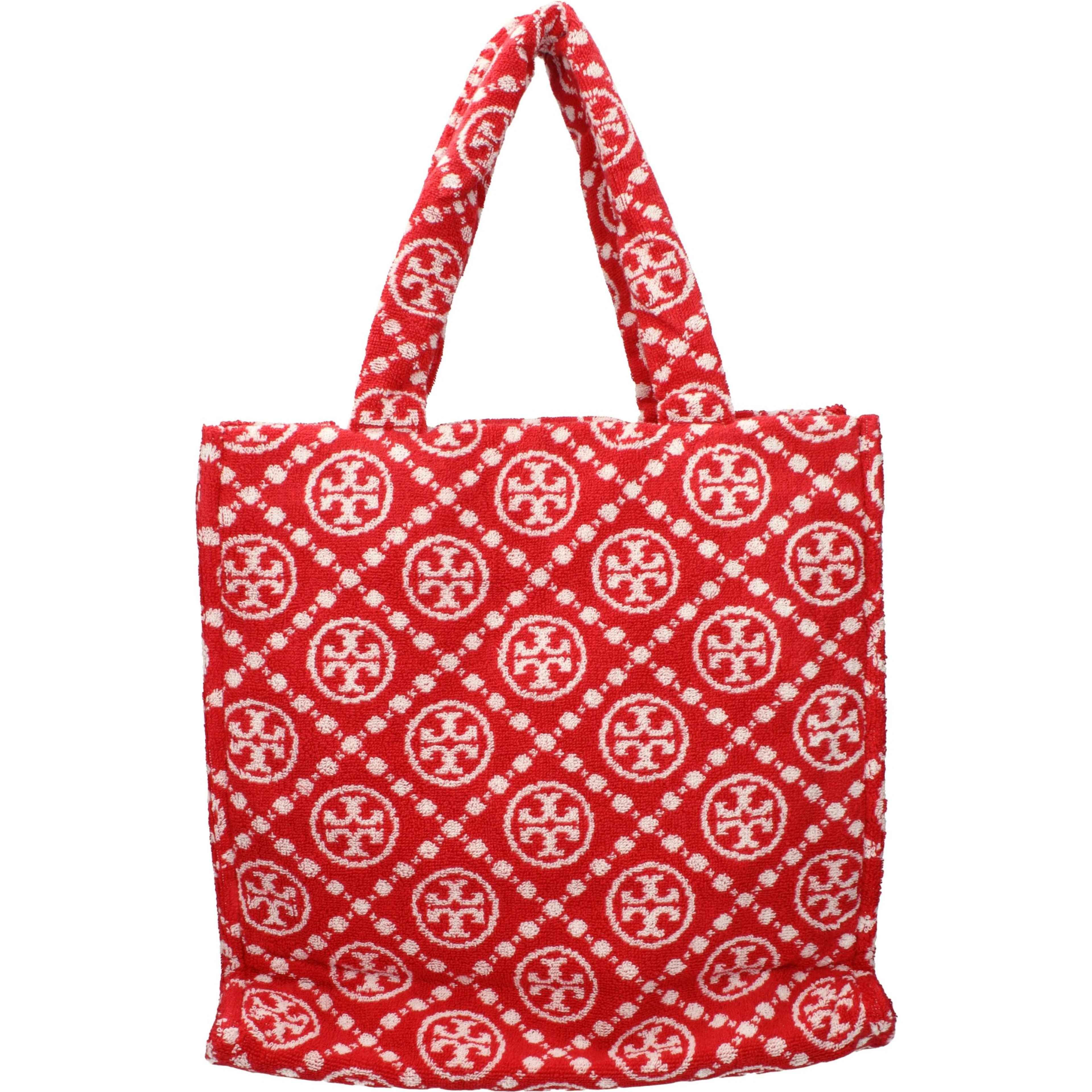 Red Cotton-Like Shoulder Bag