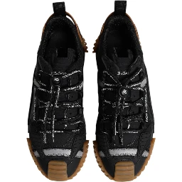 Black Logo Lace Up Low Top NS1 Sneakers Shoes