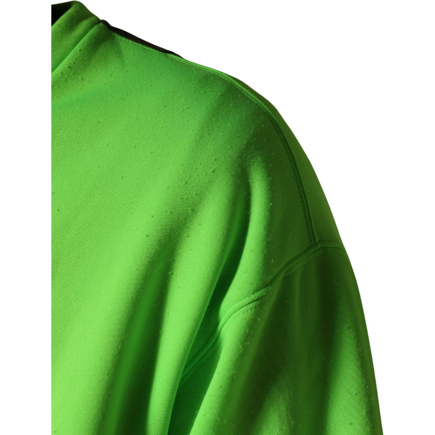 Green Patchwork Heart Men Sweatshirt Sweater
