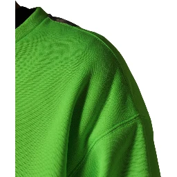 Green Patchwork Heart Men Sweatshirt Sweater