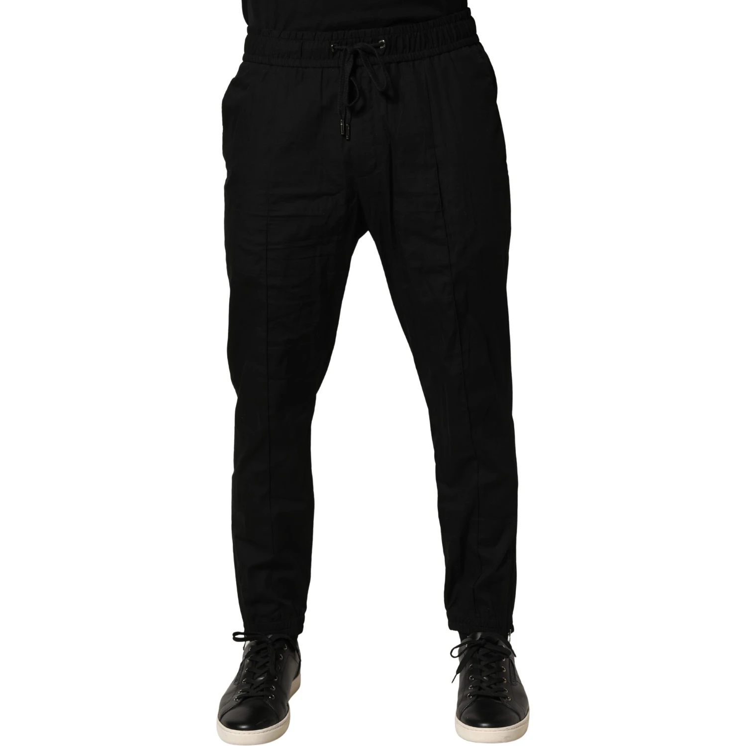 Black Cotton Skinny Men Jogger Trouser Pants