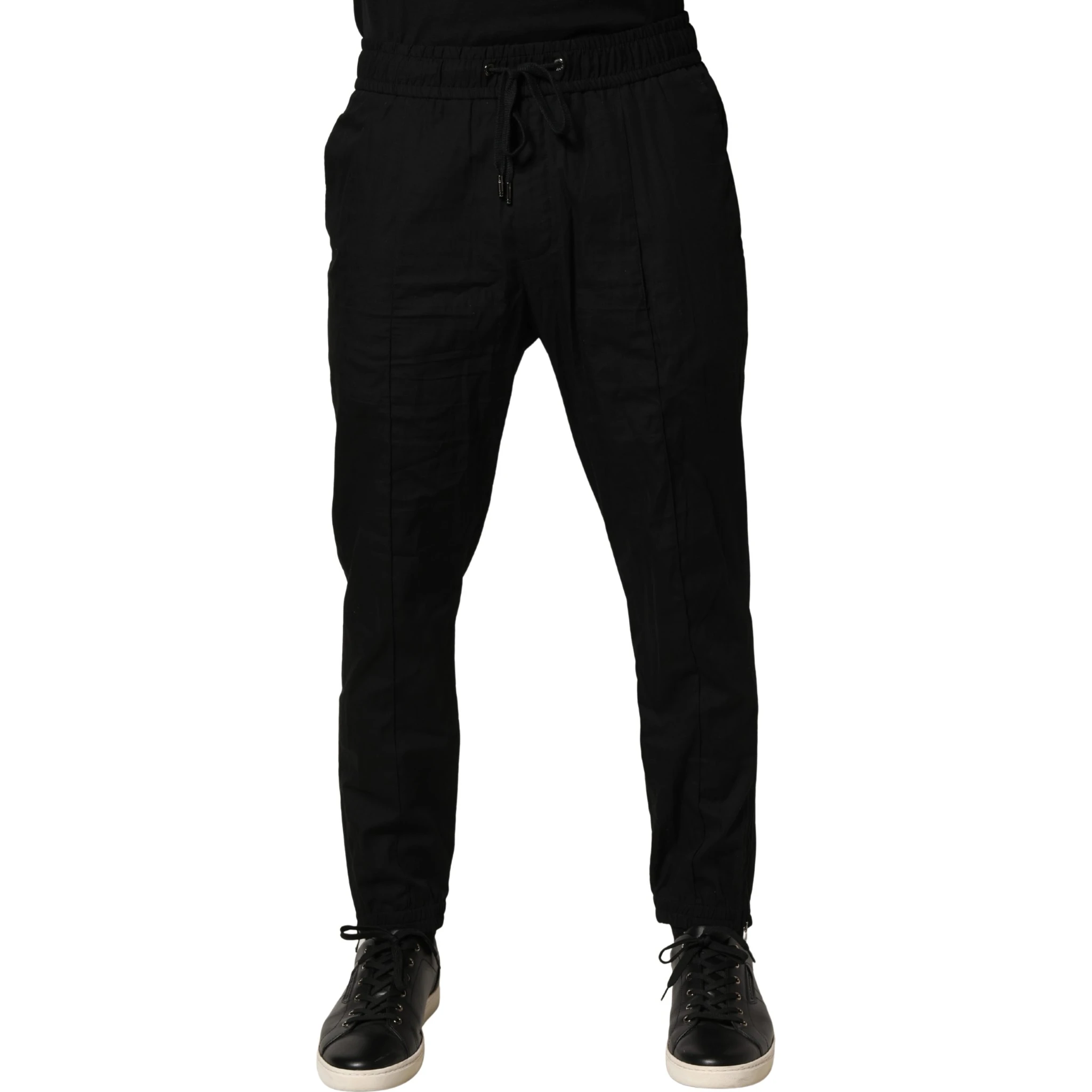 Black Cotton Skinny Men Jogger Trouser Pants