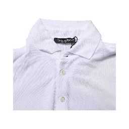 White Collared Short Sleeves Men Polo T-shirt