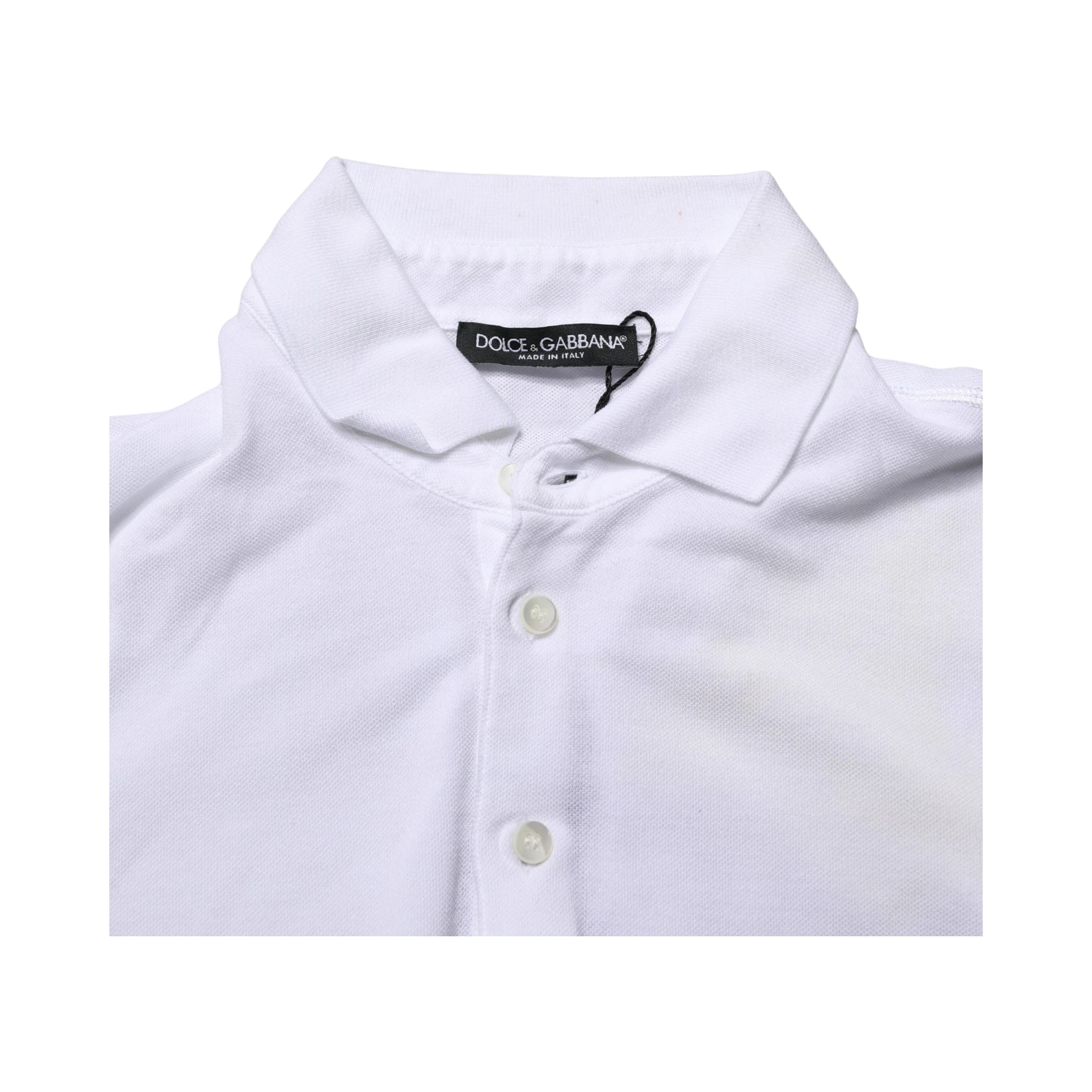 White Collared Short Sleeves Men Polo T-shirt