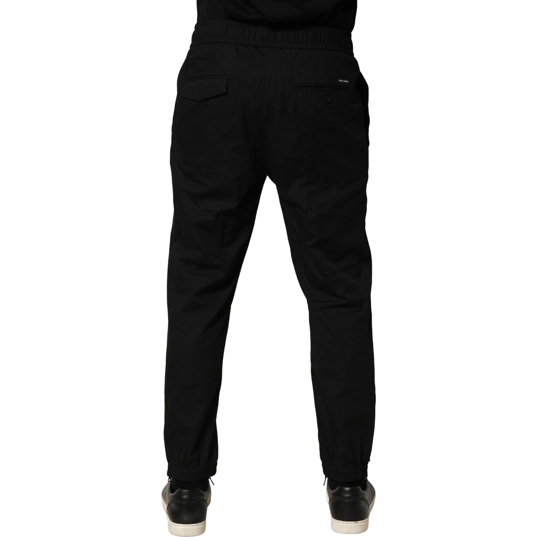Black Cotton Skinny Men Jogger Trouser Pants