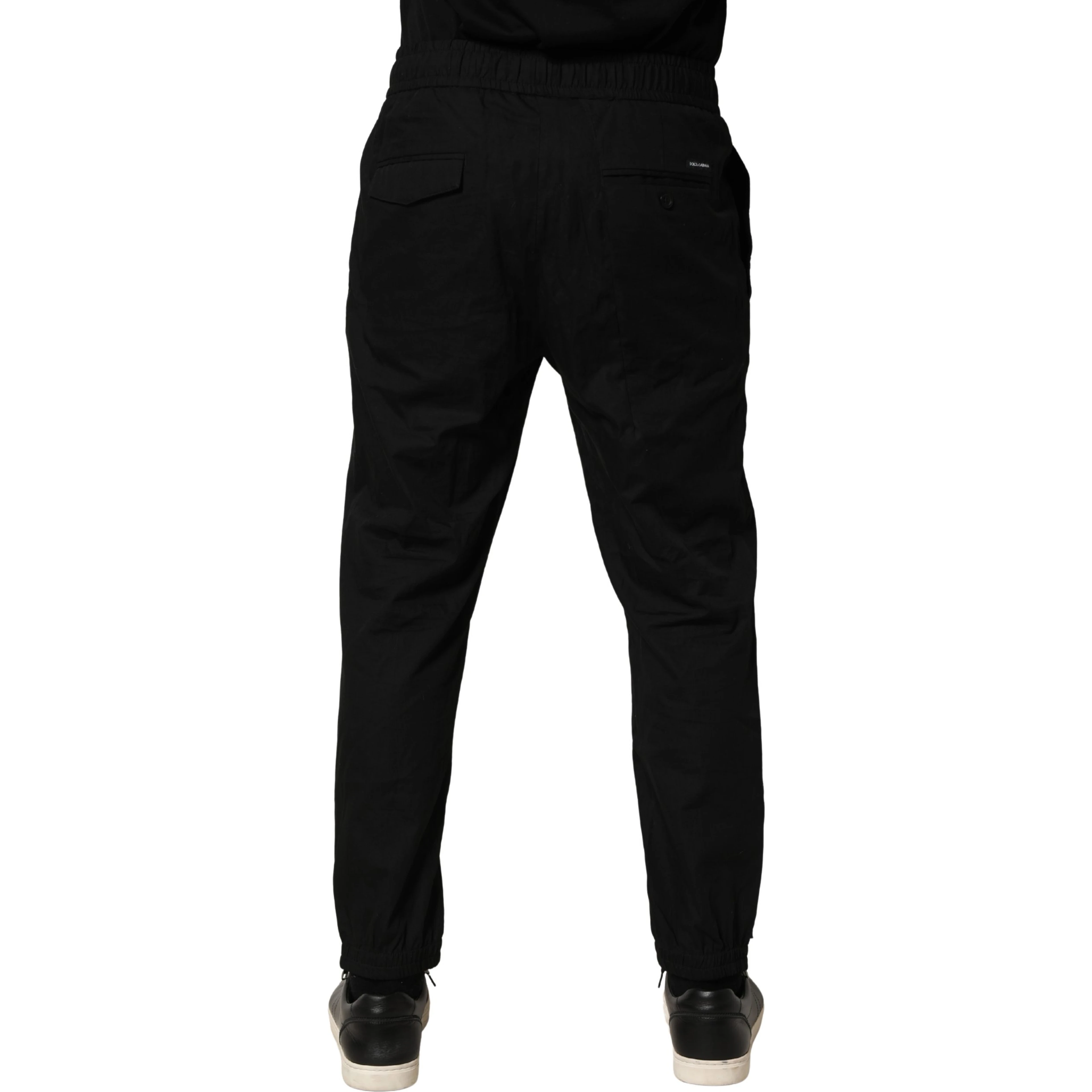 Black Cotton Skinny Men Jogger Trouser Pants