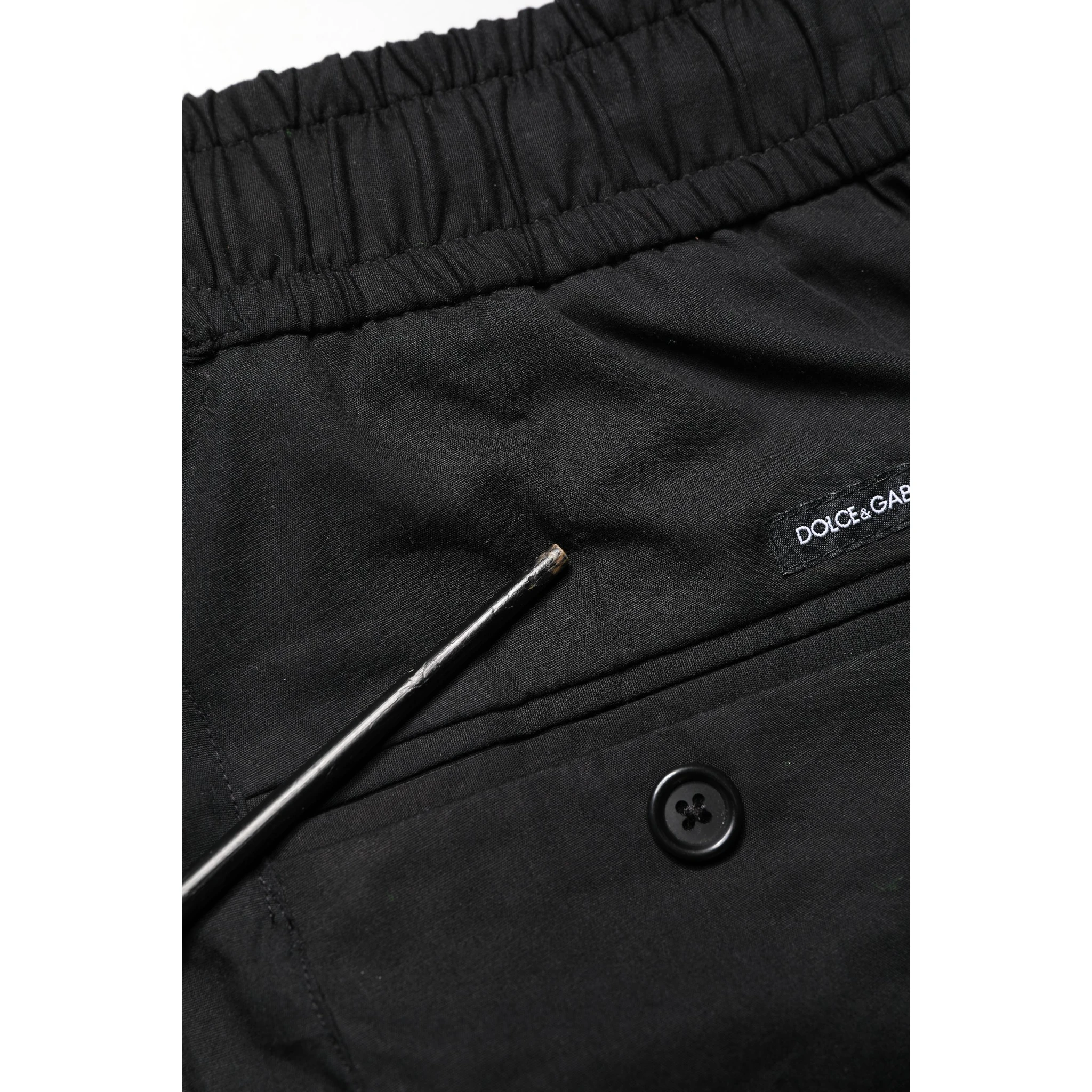 Black Cotton Skinny Men Jogger Trouser Pants