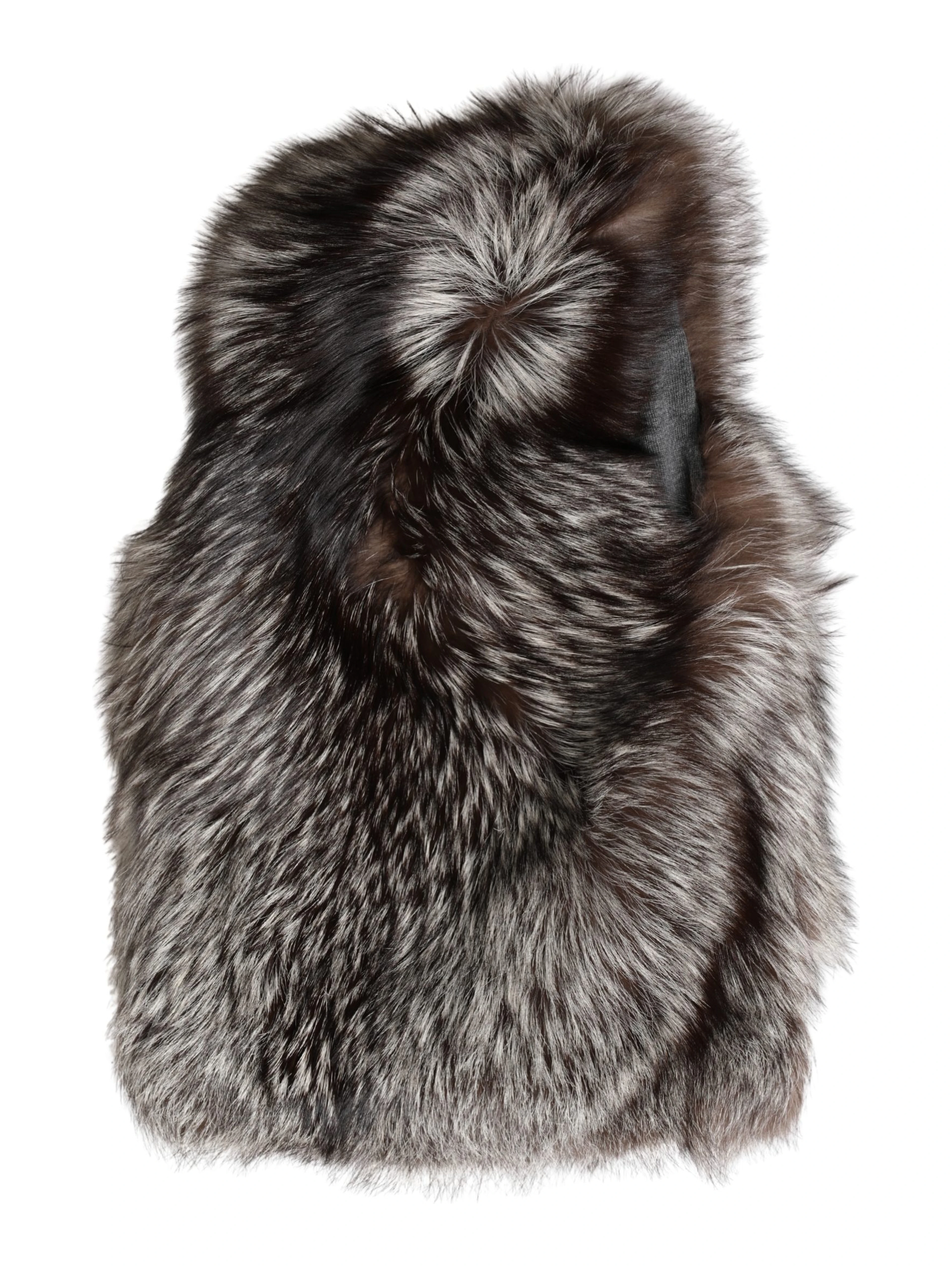 Brown Faux Fur Whole Head Wrap Capello Hat