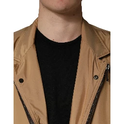 Brown Single Breasted Layered Coat Jacket