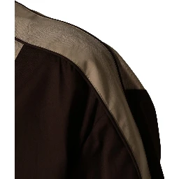 Brown Beige Cotton Zip Windbreaker Jacket