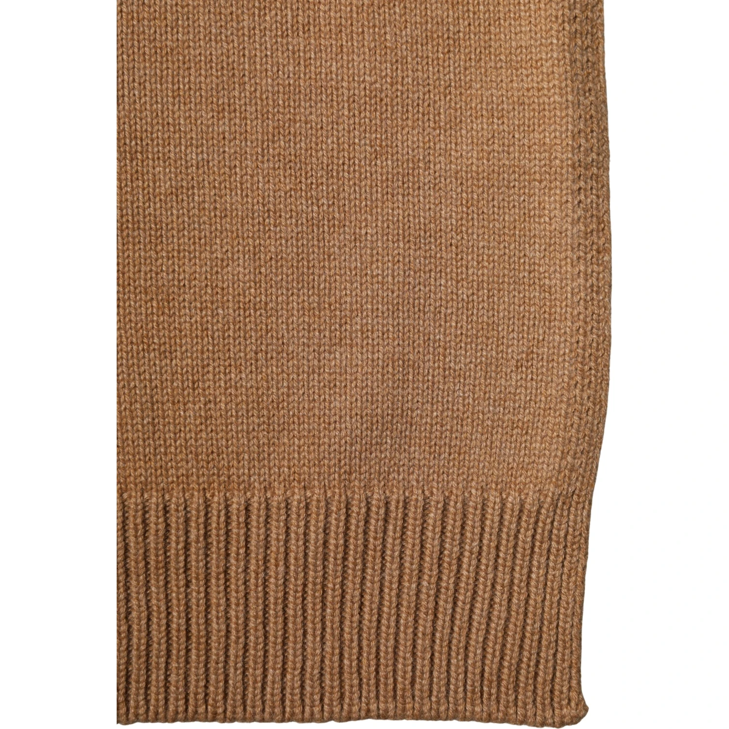 Brown Cashmere Knitted Men Neck Warmer One Size Scarf