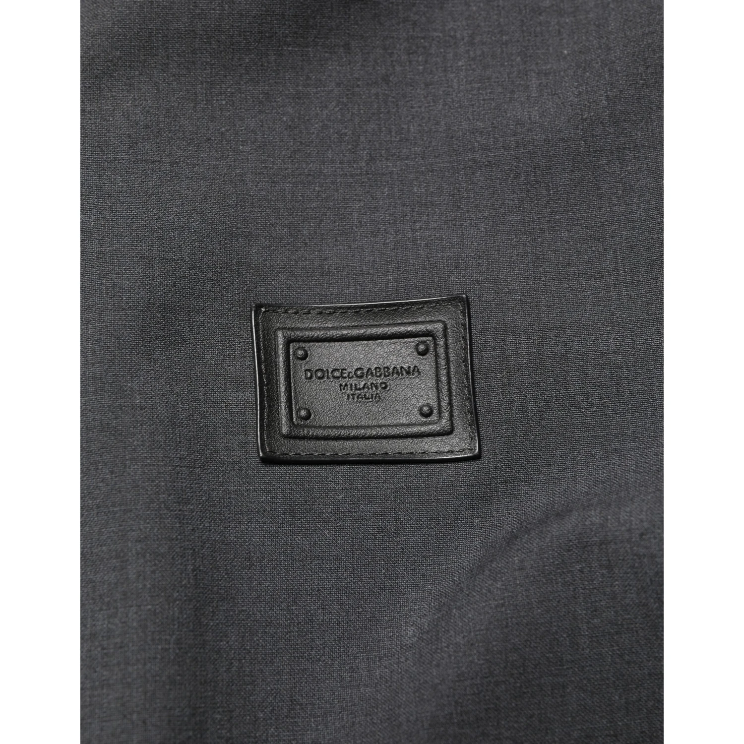 Black Wool Logo Full Zip Men Bomber Jacket