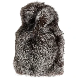 Brown Faux Fur Whole Head Wrap Capello Hat