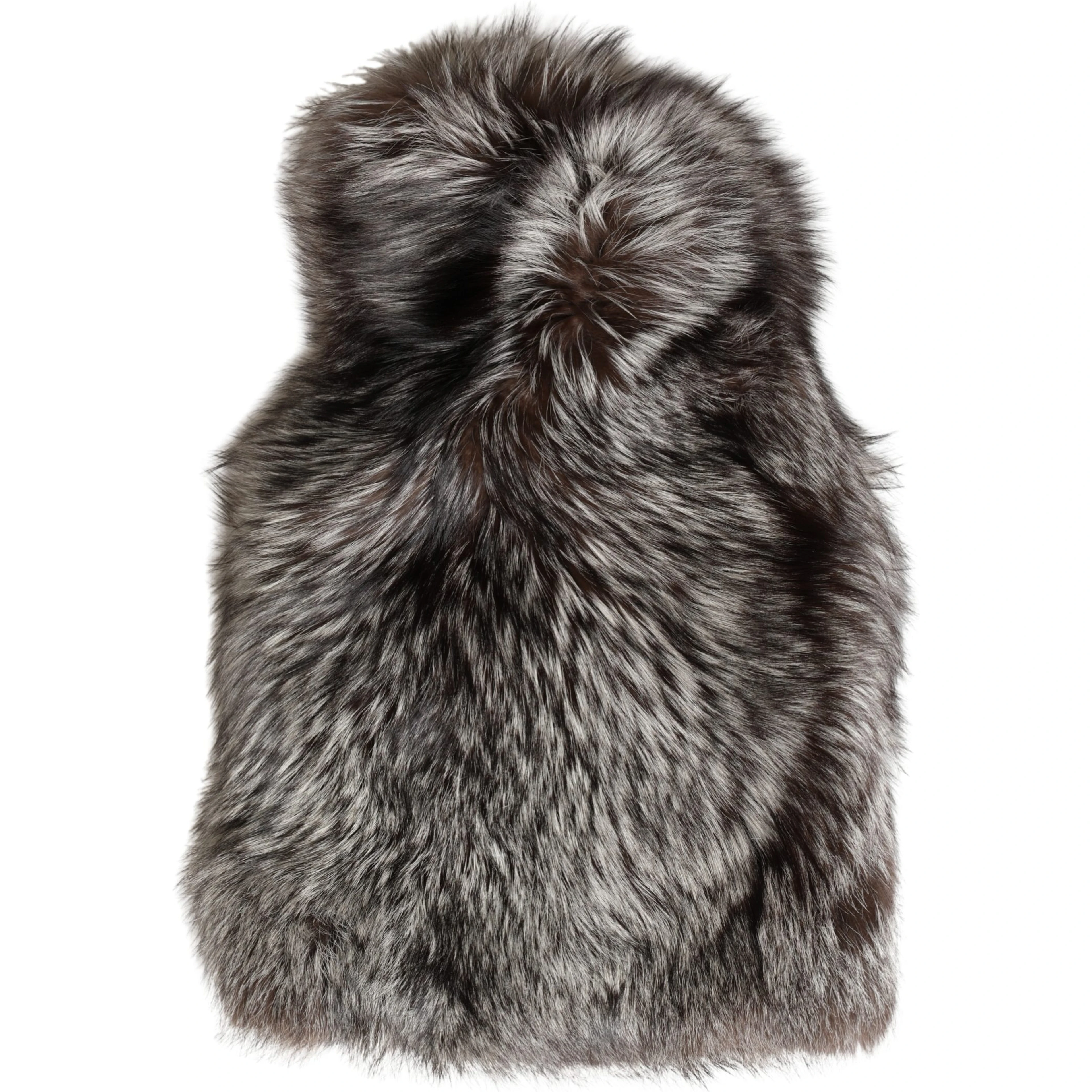 Brown Faux Fur Whole Head Wrap Capello Hat