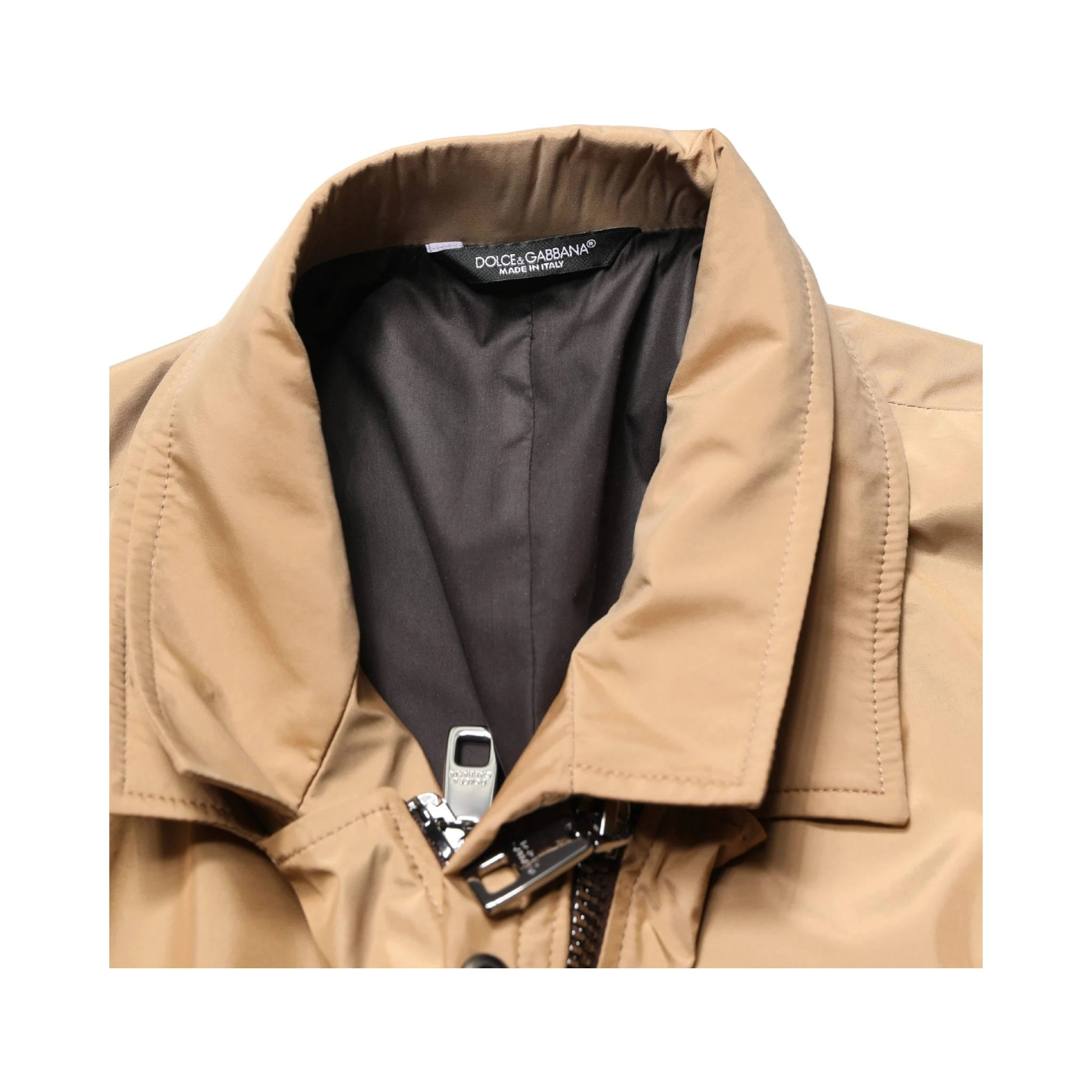 Brown Single Breasted Layered Coat Jacket