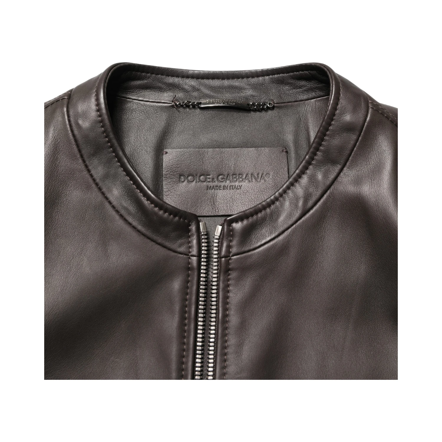 Black LambskinLeather Full Zip Biker Jacket