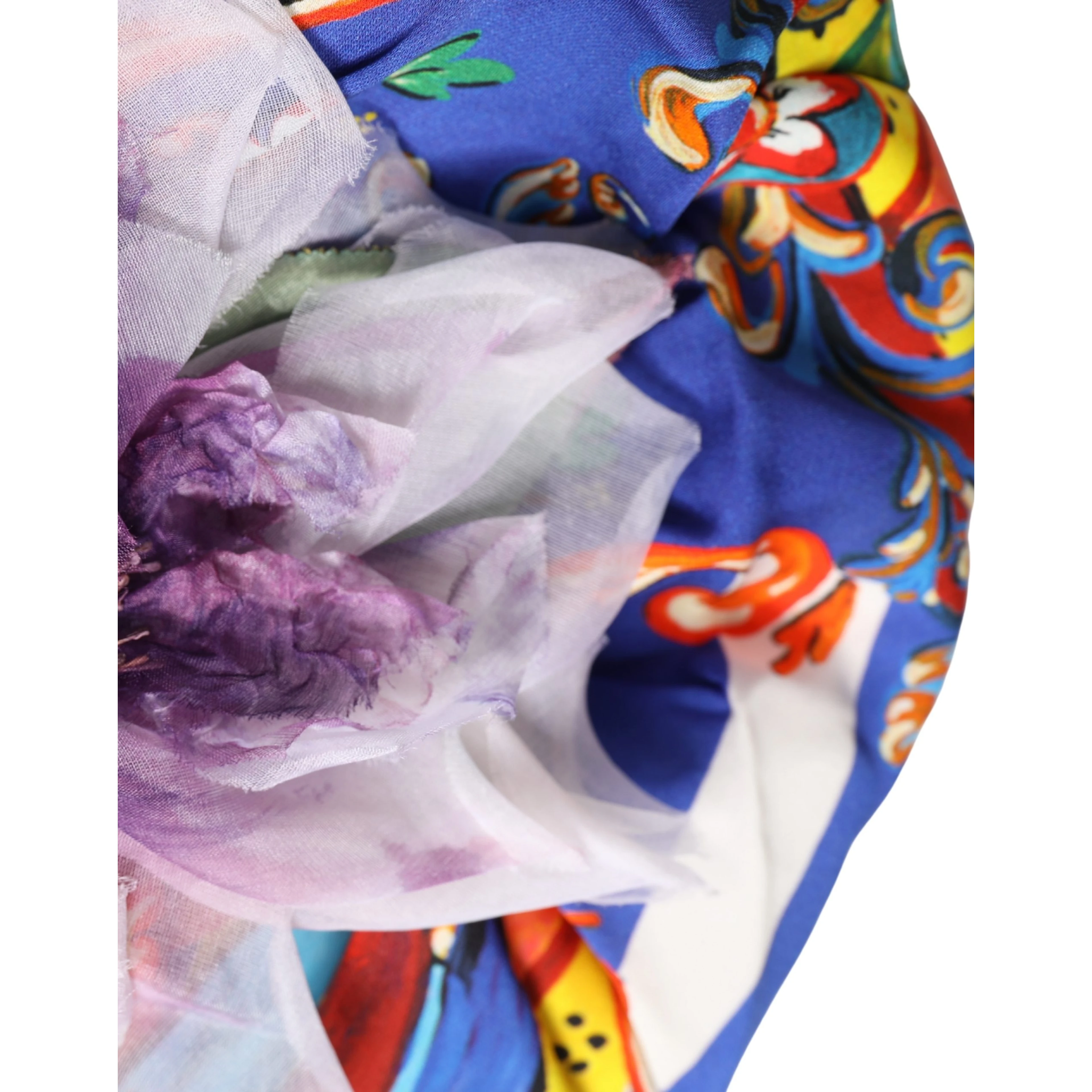 Multicolor Carretto Motif Turban Headwear Hat