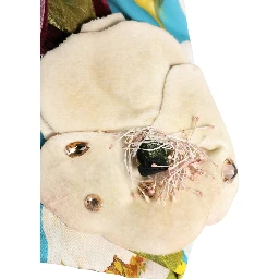 Blue Floral Motif Turban Headwear Women Hat