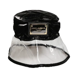 Black Nylon Plastic Fisherman Bucket Capello Hat