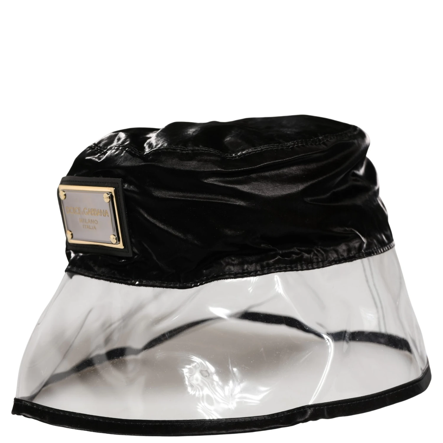 Black Nylon Plastic Fisherman Bucket Capello Hat
