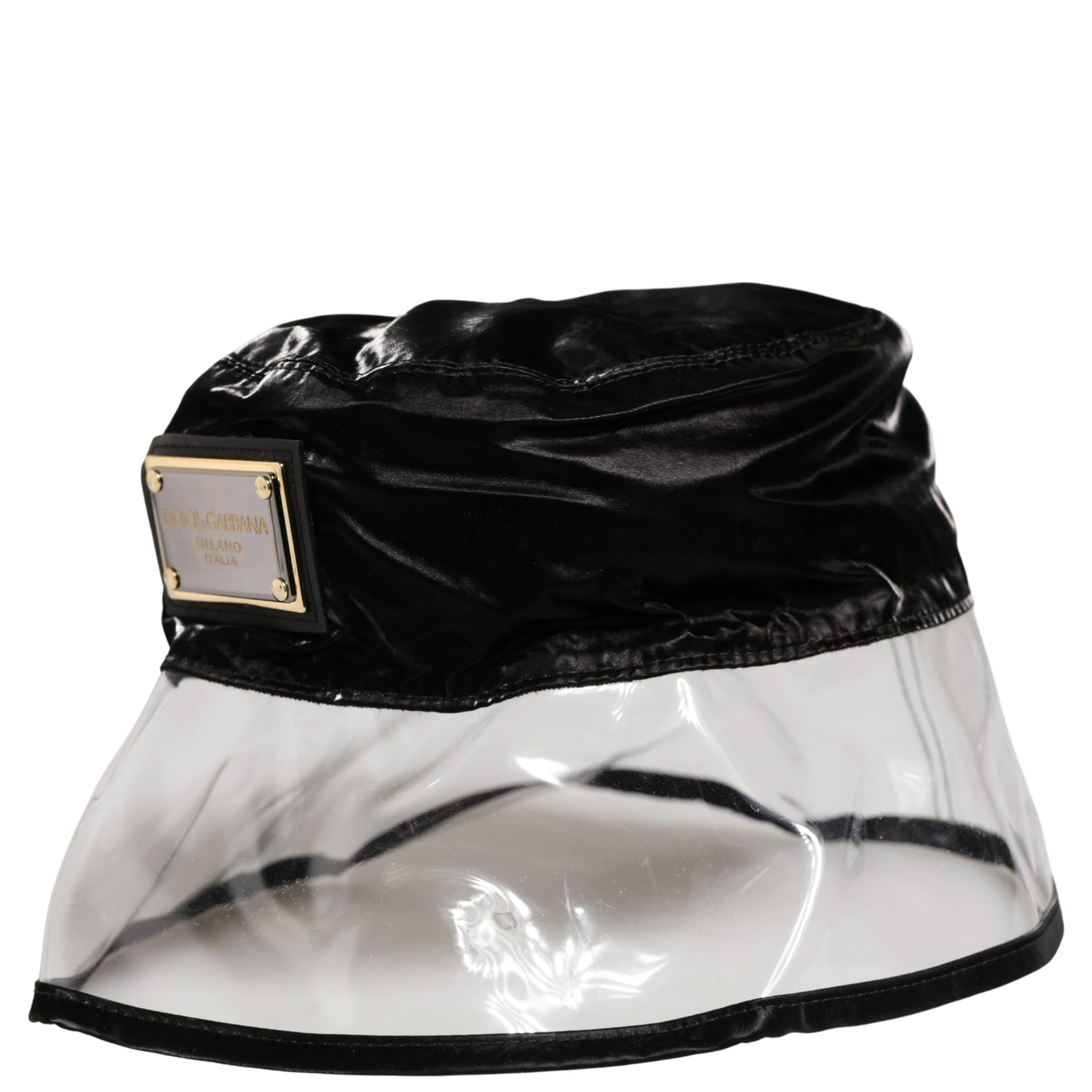 Black Nylon Plastic Fisherman Bucket Capello Hat
