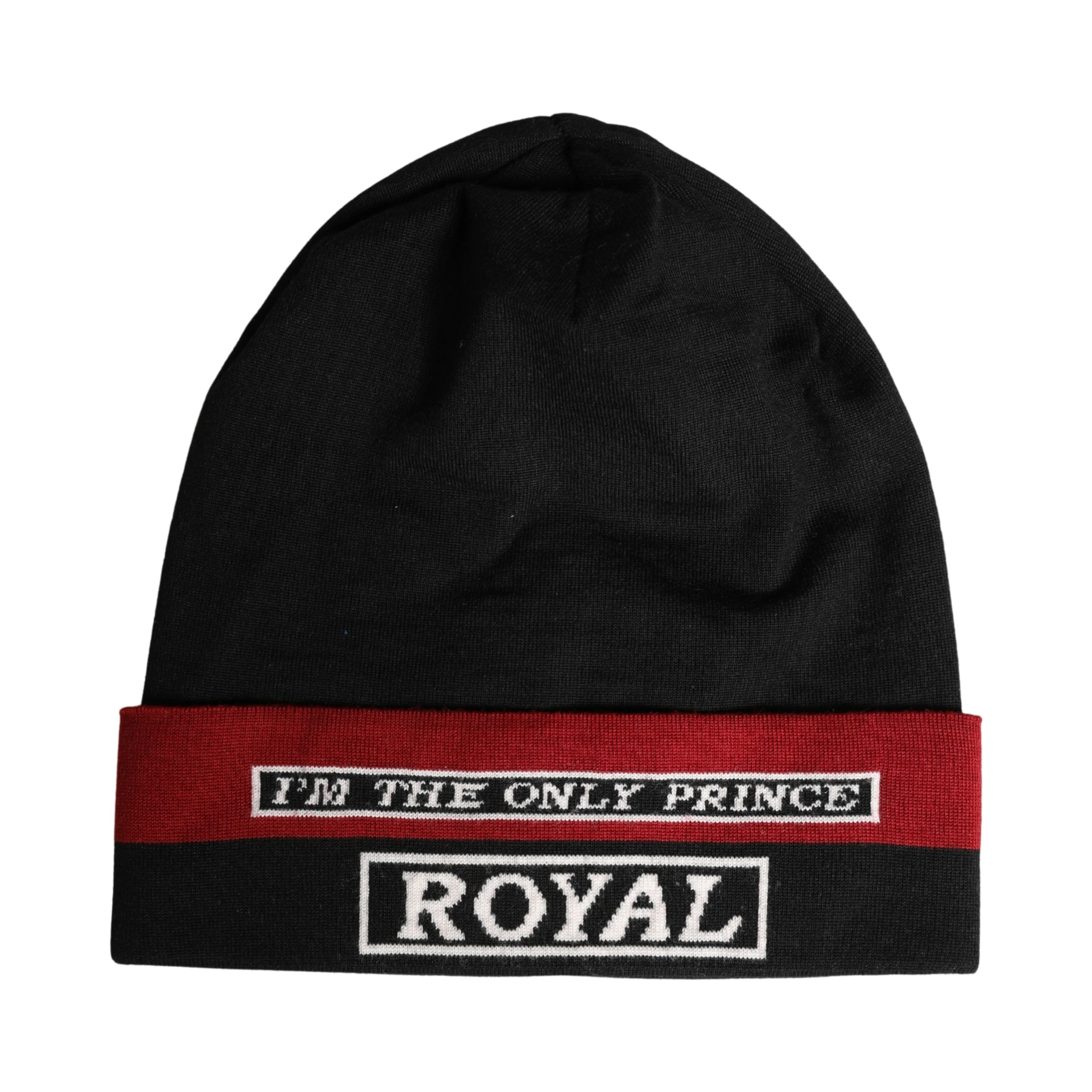 Black Cuffed "I'M THE ONLY PRINCE ROYAL" Beanie Hat