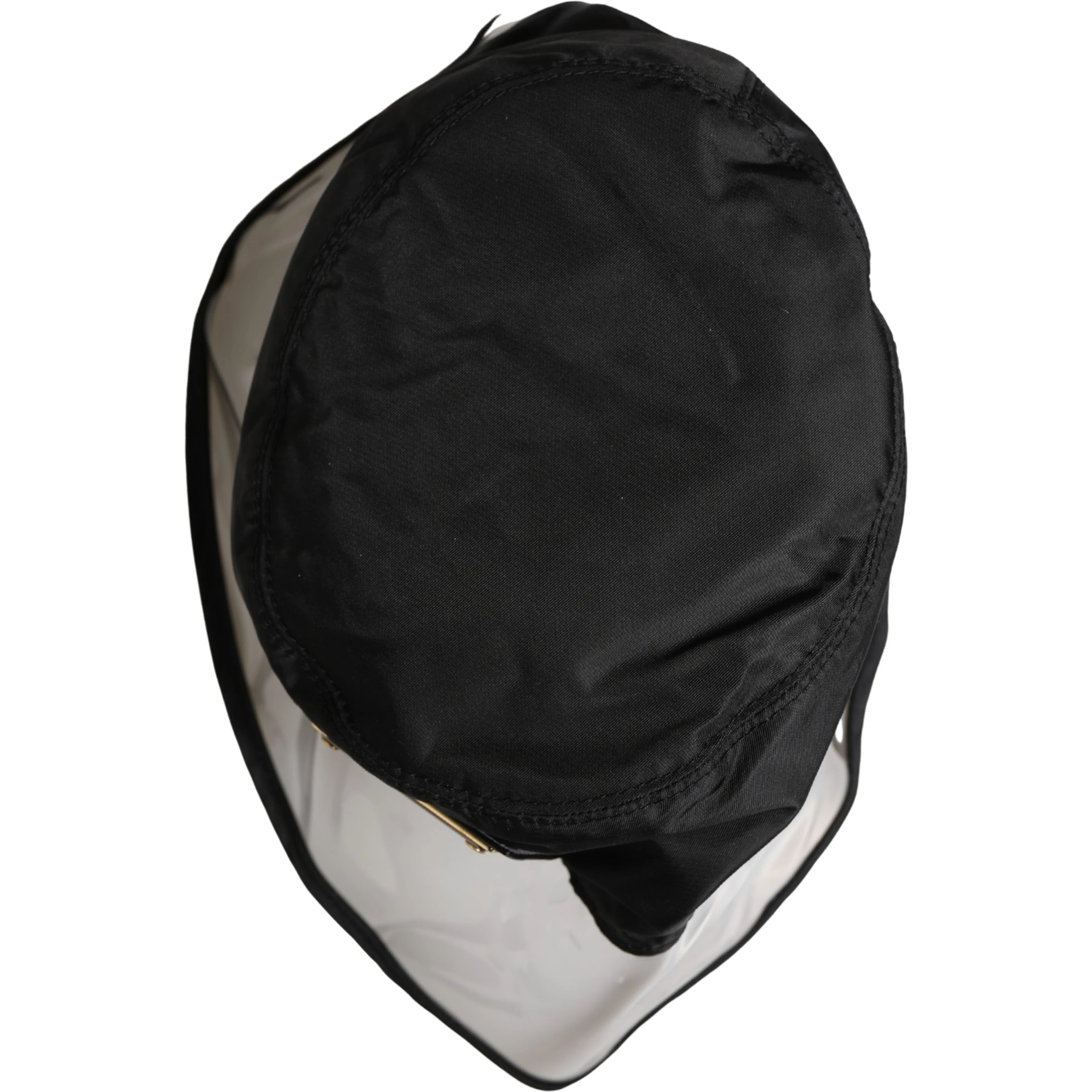 Men Black Plastic Fisherman Bucket Capello Hat