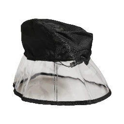 Men Black Plastic Fisherman Bucket Capello Hat