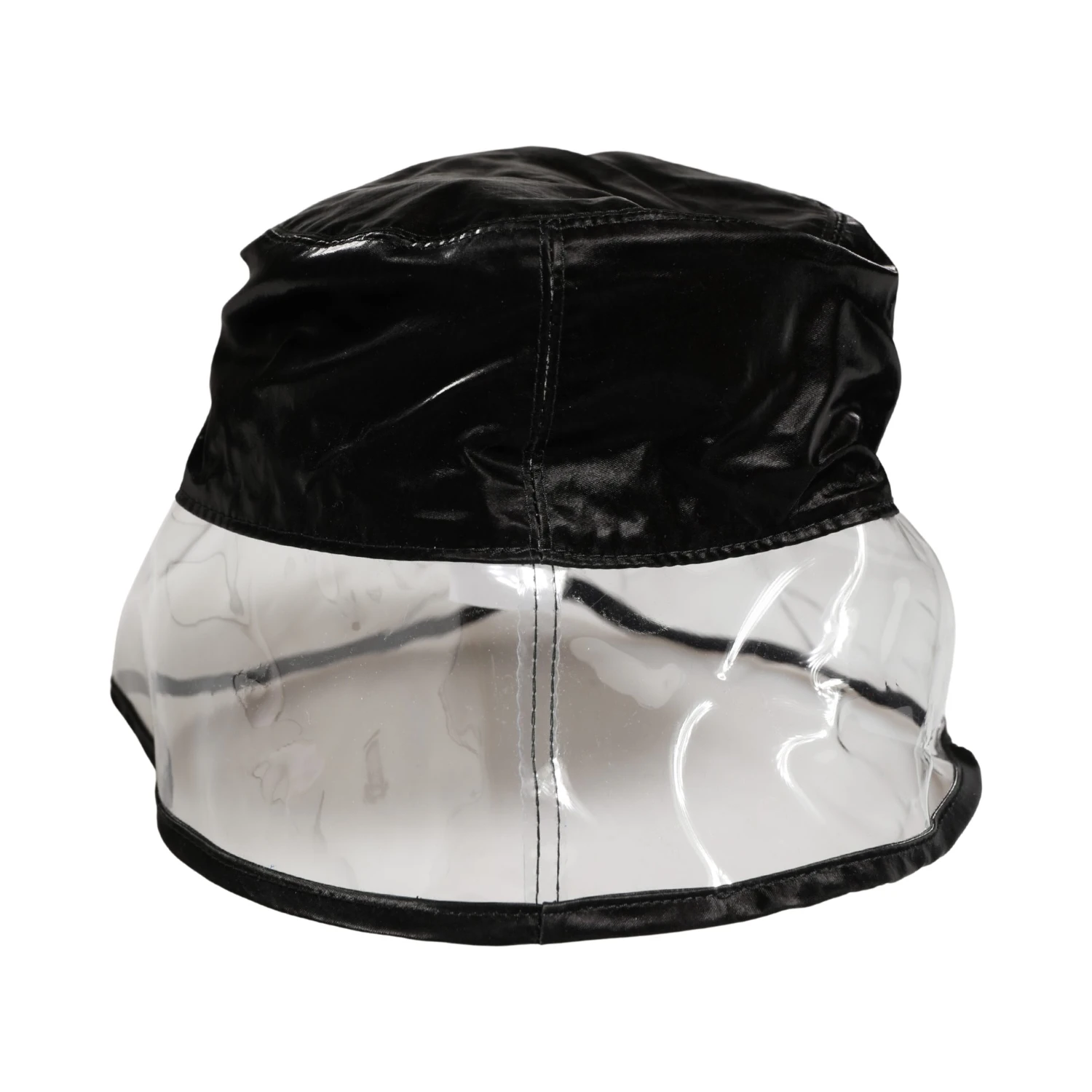Black Nylon Plastic Fisherman Bucket Capello Hat