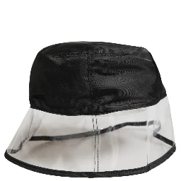 Men Black Plastic Fisherman Bucket Capello Hat