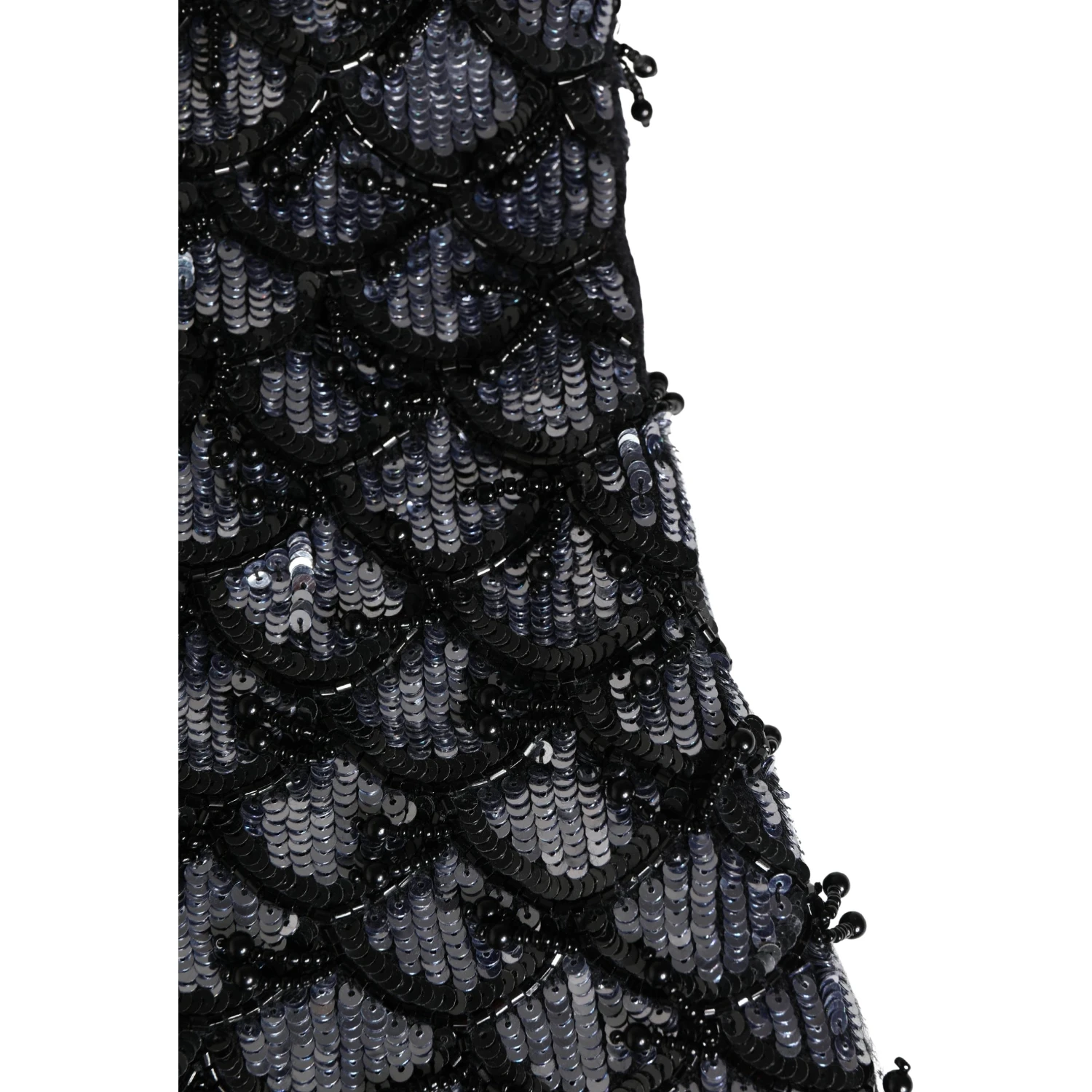 Black Wool Crystal Embellished Balaclava Hat