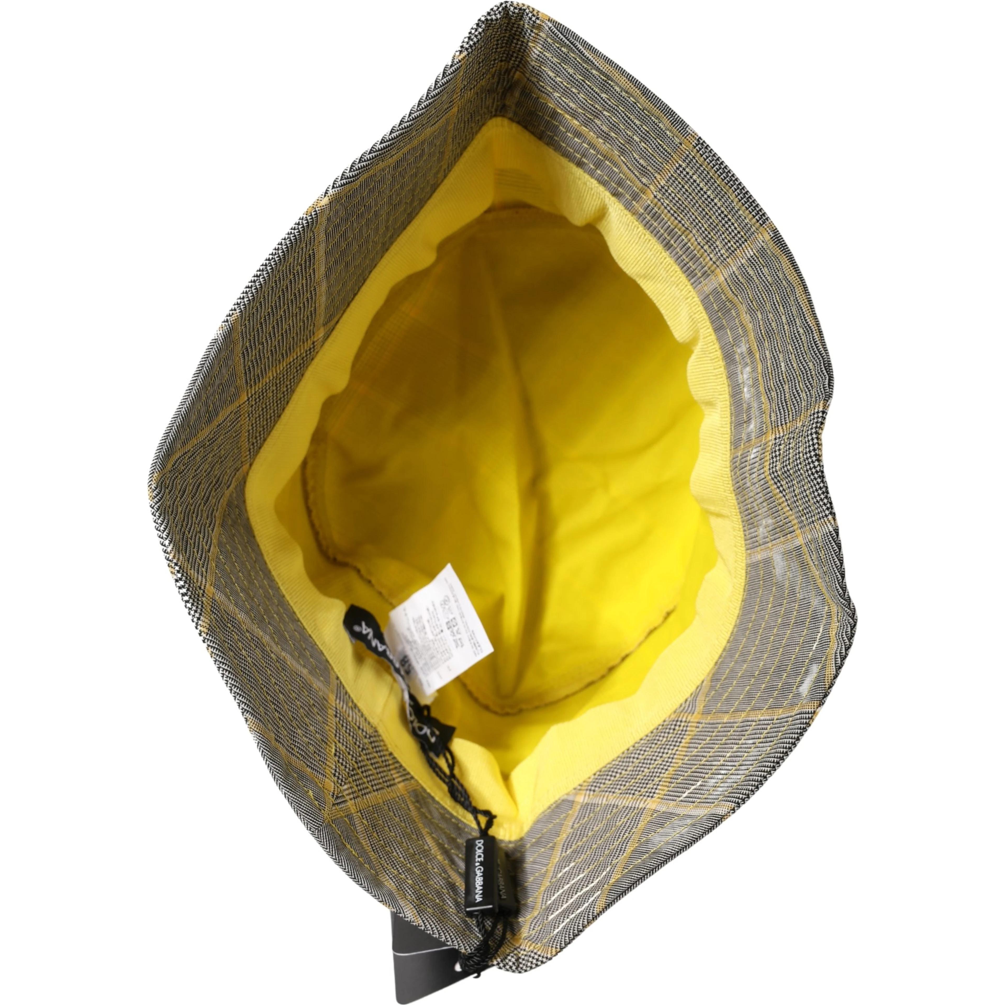 Men Gray Checkered Bucket Fisherman Capello Hat