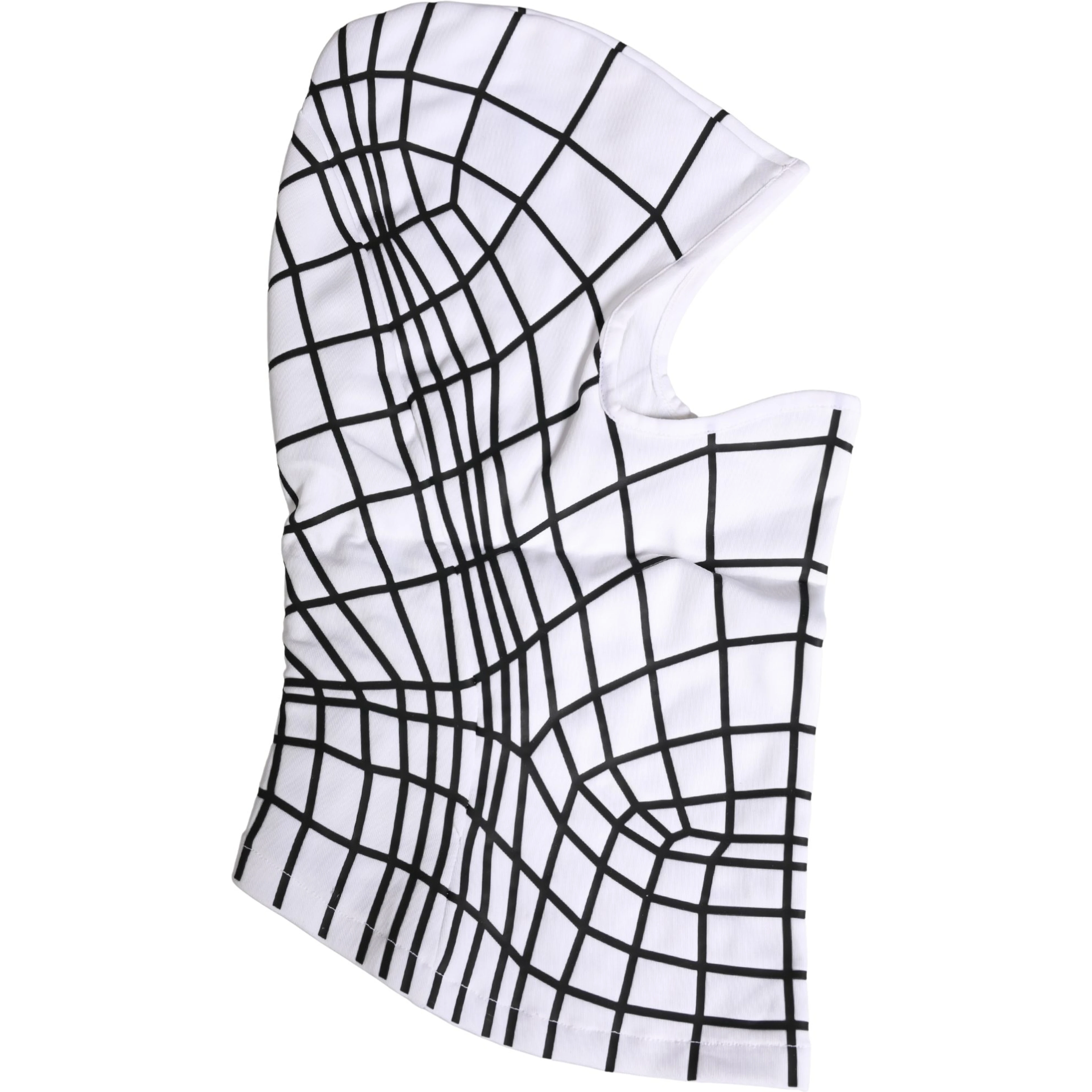 Men White Stripes Nylon Ski Mask Balaclava Hat