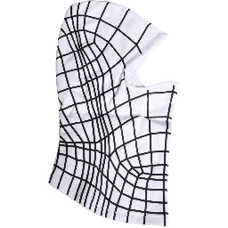 Men White Stripes Nylon Ski Mask Balaclava Hat