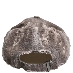 Men Brown Cotton Distressed Baseball Capello Hat
