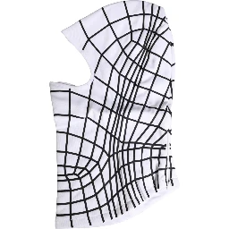 Men White Stripes Nylon Ski Mask Balaclava Hat
