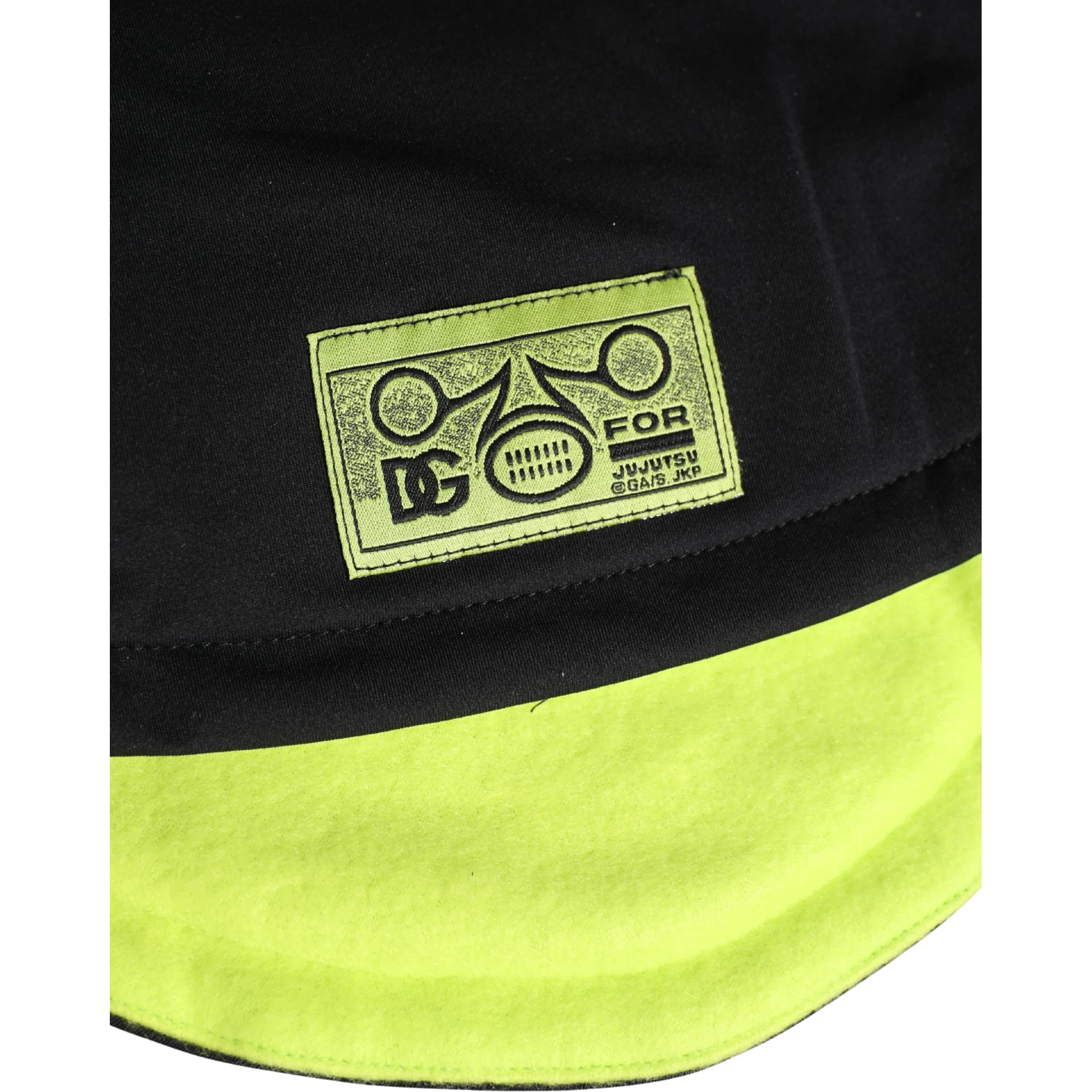 Men Black Polyester Knitted Bucket Capello Hat