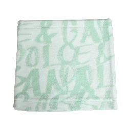 Men White Logo Print Nylon Neck Warmer Hat