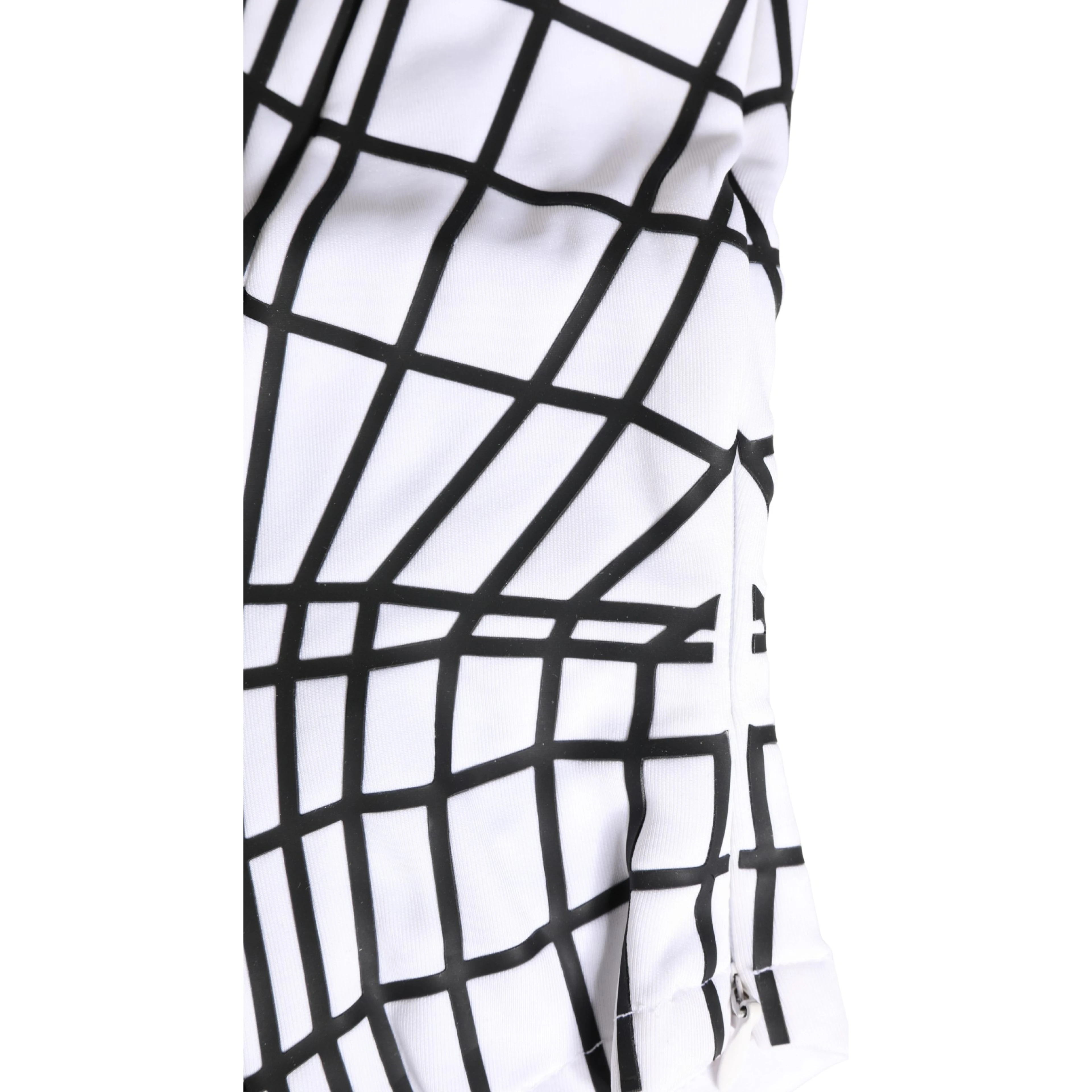 Men White Stripes Nylon Ski Mask Balaclava Hat