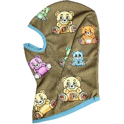 Men Brown Bears Polyester Ski Mask Balaclava Hat