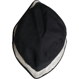 Black Cotton Plastic Fisherman Bucket Capello Hat