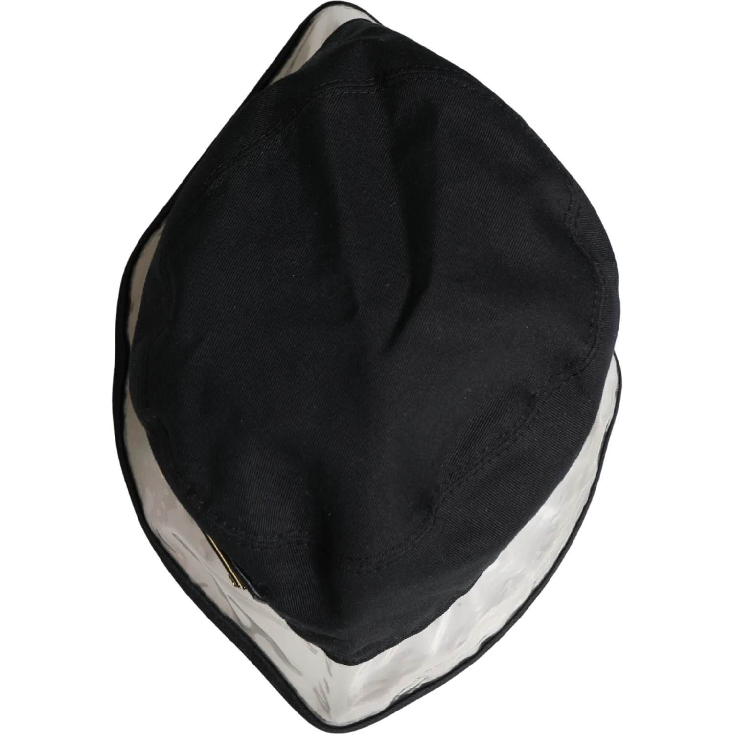 Black Cotton Plastic Fisherman Bucket Capello Hat