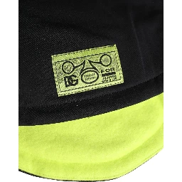 Men Black Polyester Knitted Bucket Capello Hat