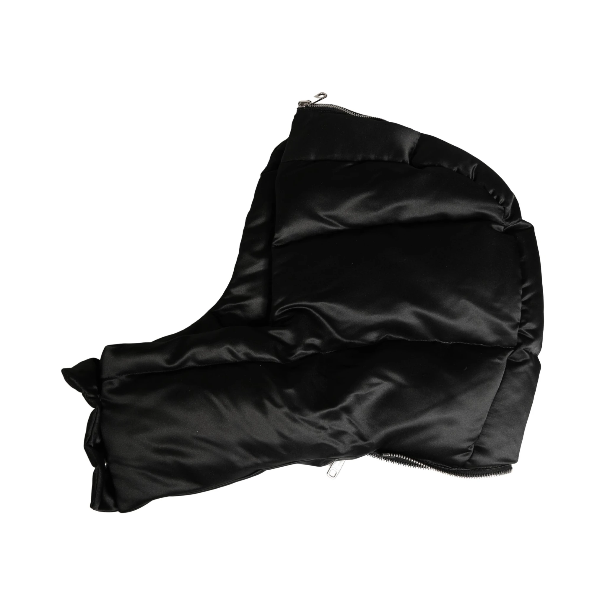Black Polyester Whole Head Wrap Capello Hat