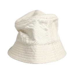 Men White Cotton Bucket Fisherman Capello Hat