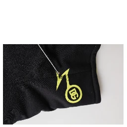 Men Black Polyester Knitted Bucket Capello Hat