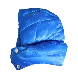 Men Blue Logo Print Whole Head Wrap Capello Hat