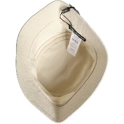 Men White Cotton Bucket Fisherman Capello Hat