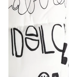 White Logo Print Whole Head Wrap Capello Hat